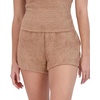 image:imageSteve Madden Womens Womens Fuzzy Pullon Chenille Sleep Shorts Cozy Pajama BottomsPraline