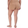 image:imageSteve Madden Womens Womens Fuzzy Pullon Chenille Sleep Shorts Cozy Pajama BottomsPraline