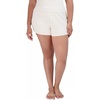 image:imageSteve Madden Womens Womens Fuzzy Pullon Chenille Sleep Shorts Cozy Pajama BottomsWhite