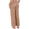 image:imageSteve Madden Womens Womens Fuzzy WideLeg Chenille Sleep Pants Cozy Pajama BottomsPraline