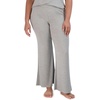 image:imageSteve Madden Womens Womens Ribbed FlareLeg Sleep PantsHeather Grey