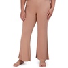 image:imageSteve Madden Womens Womens Ribbed FlareLeg Sleep PantsPraline