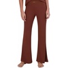 image:imageSteve Madden Womens Womens Ribbed FlareLeg Sleep PantsTiramisu