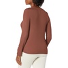 image:imageSteve Madden Womens Womens Ribbed LongSleeve Sleep TeeNight ShirtTiramisu