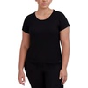 image:imageSteve Madden Womens Womens Ribbed ShortSleeve Sleep TeeBlack