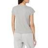 image:imageSteve Madden Womens Womens Ribbed ShortSleeve Sleep TeeHeather Grey