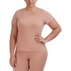 image:imageSteve Madden Womens Womens Ribbed ShortSleeve Sleep TeePraline
