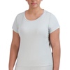 image:imageSteve Madden Womens Womens Ribbed ShortSleeve Sleep TeePuritan Grey