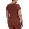 image:imageSteve Madden Womens Womens Ribbed ShortSleeve Sleep TeeTiramisu