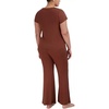 image:imageSteve Madden Womens Womens Ribbed ShortSleeve Sleep TeeTiramisu