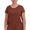 image:imageSteve Madden Womens Womens Ribbed ShortSleeve Sleep TeeTiramisu