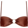 image:imageSteve Madden Womens XBack Ring Front Swim Bralette TopShine Bright Oak Brown