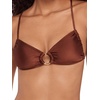 image:imageSteve Madden Womens XBack Ring Front Swim Bralette TopShine Bright Oak Brown