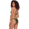 image:imageSteve Madden Womens XBack Ring Front Swim Bralette TopShine Bright Olive