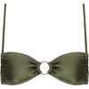 image:imageSteve Madden Womens XBack Ring Front Swim Bralette TopShine Bright Olive