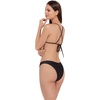 image:imageSteve Madden Womens XBack Ring Front Swim Bralette TopShine Bright Raven