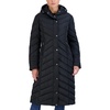 image:imageMadden Girl Womens Maxi Puffer Winter Coats  Long Quilted Jackets for Women Weather Resistant Puffer Parka Hooded Jacket  Weather Resistant Full Length Warmth Zipper and Button Closure Cozy Insulated Hood Zip Pockets Cold Weather ReadyBlack