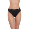 image:imageSteve Madden Womens High Leg High Waist Bikini Bottom with StudsBlack