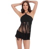 image:imageSteve Madden Womens High Neck Fringe Swim TopBlack