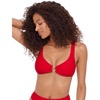 image:imageSteve Madden Womens Ring Front Swim Bralette TopCherry