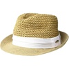 image:imageSteve Madden Womens Steve Madden Paper Crochet Straw Fedora with BandWhite