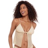 image:imageSteve Madden Womens Tie Front Crop Swim Tankini TopPearl Cozy Crochet