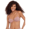 image:imageSteve Madden Womens Underwire Scoop Neck XBack Demi Bikini TopChevron Shine Orchid