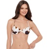 image:imageSteve Madden Womens Underwire Scoop Neck XBack Demi Bikini TopHideout