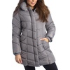 image:imageSteve Madden Womens Winter Coat Long Puffer Jacket Heavyweight Parka  Heavyweight Insulated Quilted Fleece Warmth Windproof Longline Coverage Zip Pockets Removable Hood for Cold Weather WearTitanium