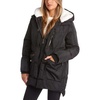 image:imageSteve Madden Womens Winter Jacket Midlength Puffer Parka Coat Sherpa Hood  Insulated Quilted Warm Cozy Faux Sherpa Hood Heavyweight Warmth ZIP Pockets Adjustable Side Zippers Cold Weather ReadyBlack