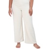 image:imageSteve Madden Womens Womens Fuzzy WideLeg Chenille Sleep Pants Cozy Pajama BottomsWhite