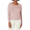 image:imageSteve Madden Womens Womens Ribbed LongSleeve Sleep TeeNight ShirtBark