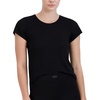 image:imageSteve Madden Womens Womens Ribbed ShortSleeve Sleep TeeBlack