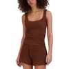 image:imageSteve Madden Womens Womens ScoopNeck Chenille Sleep Tank TopTiramisu