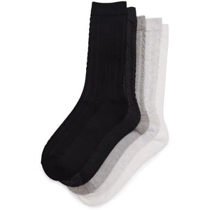 image:imageSTEVE MADDEN 5PK MIX TEXTURE CREW BLACK MULTI 5PK 911