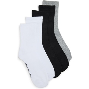 image:imageSteve Madden Womens 5pk Athleisure Shortie CrewWhite Grey Black