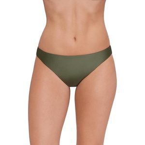 image:imageSteve Madden Womens Basic Full Coverage Hipster Swim BottomShine Bright Olive