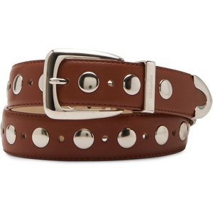 image:imageSteve Madden Womens Kingston Studded Pant BeltCognac