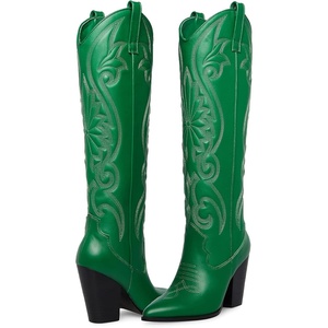 image:imageSteve Madden Womens Lasso Western BootGreen Leather