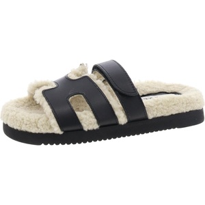 image:imageSteve Madden Womens Mayven SandalBlack Leather Fur