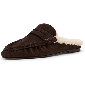 image:imageSteve Madden Womens Rafe LoaferChocolate Brown Suede Fur
