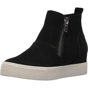 image:imageSteve Madden Womens Wedgie SneakerBlack Suede Perf