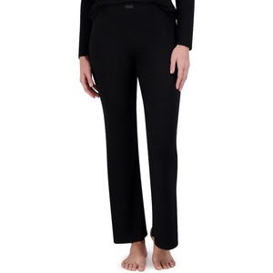 image:imageSteve Madden Womens Womens Ribbed FlareLeg Sleep PantsBlack
