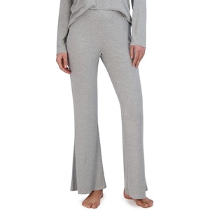image:imageSteve Madden Womens Womens Ribbed FlareLeg Sleep PantsHeather Grey