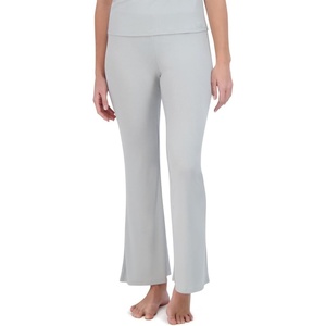 image:imageSteve Madden Womens Womens Ribbed FlareLeg Sleep PantsPuritan Grey