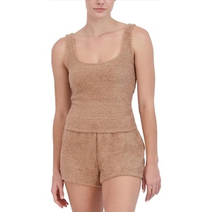 image:imageSteve Madden Womens Womens ScoopNeck Chenille Sleep Tank TopPraline