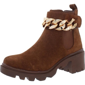image:imageSteve Madden womens Amulet Ankle BootChestnut Suede Chain
