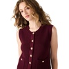 image:imageSteve Madden Womens Aliya Sweater VestWine