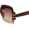 image:imageSteve Madden Womens Barnes Square SunglassesCrystal BrownBrown Gradient