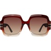 image:imageSteve Madden Womens Barnes Square SunglassesCrystal BrownBrown Gradient